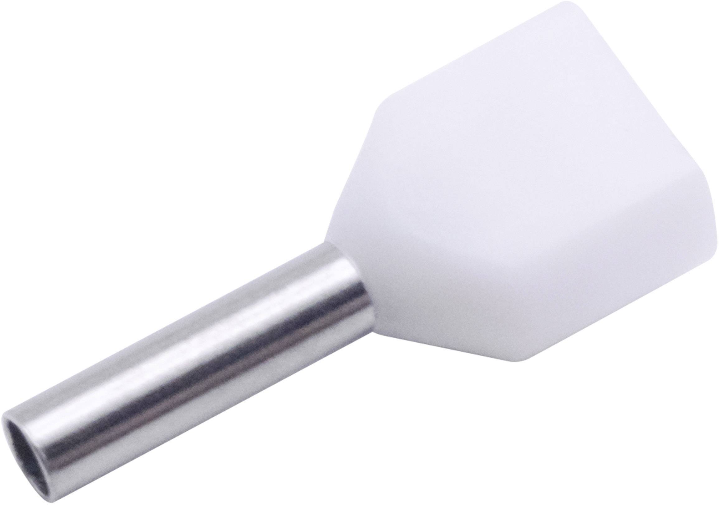 Un support blanc hexagonal avec une poignée cylindrique en argent.
