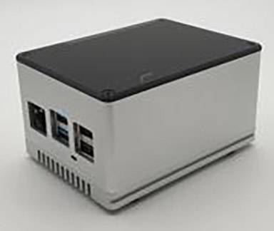 Un petit ordinateur rectangulaire avec plusieurs ports à l'arrière, idéal pour des solutions informatiques compactes.