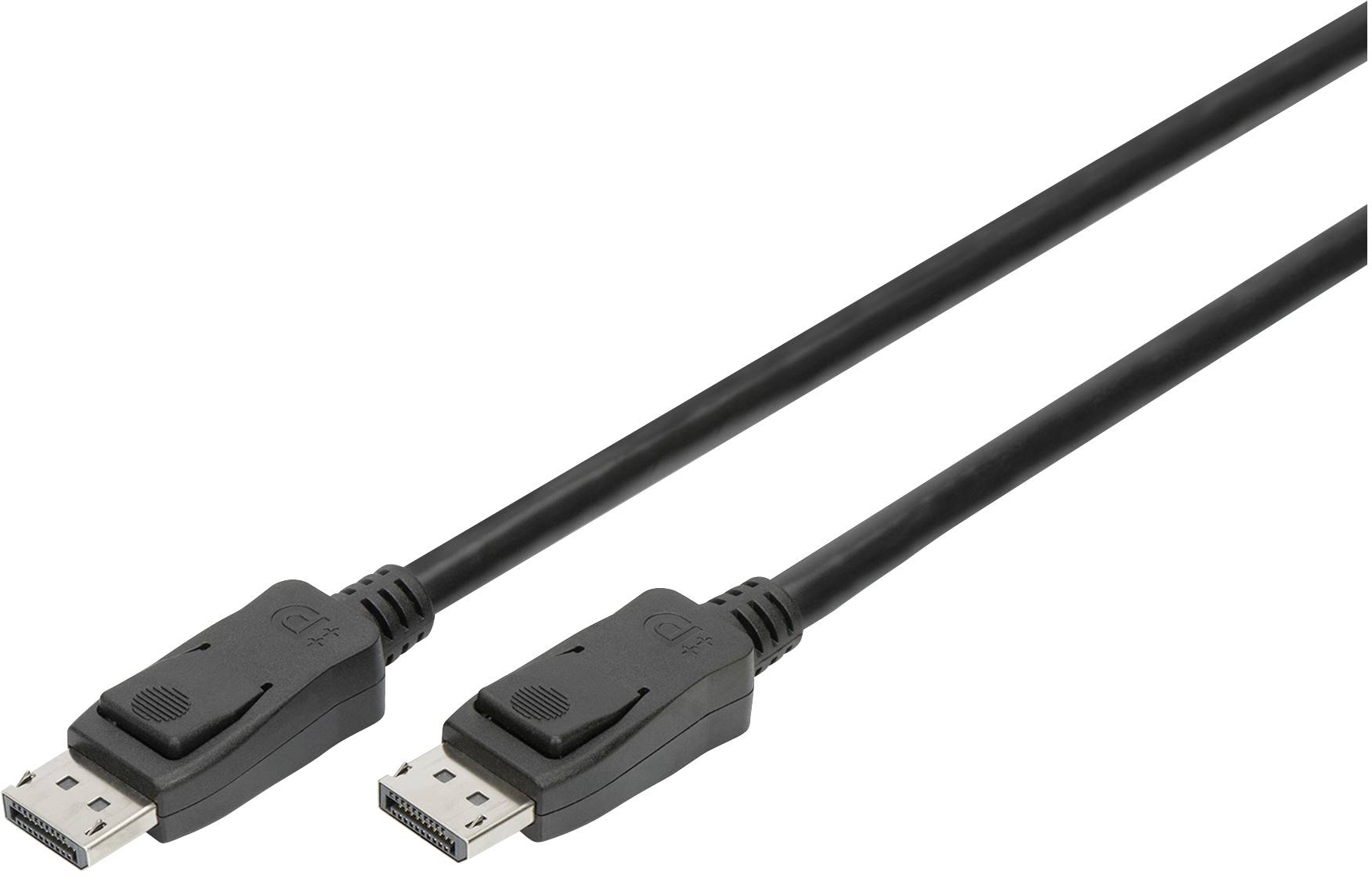 Câble de raccordement Digitus DisplayPort Fiche mâle DisplayPort 1.00 m noir AK-340106-010-S Câble DisplayPort