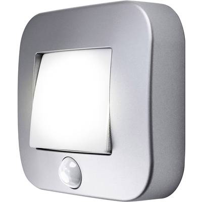 Veilleuse LED avec détecteur de mouvement LEDVANCE NIGHTLUX® Hall L 4058075260672   carré  LED blanc neutre argent