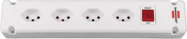 Bloc multiprise avec interrupteur Brennenstuhl 1150652024 x4 blanc  1 pc(s)