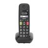 Gigaset E290 DECT/GAP Téléphone sans fil compatible avec les appareils auditifs, fonction mains libres, babyphone noir