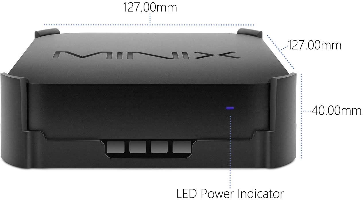 Mini-PC (HTPC) Minix NEO Z83-MX Intel Atom x5-Z8350 (4 x 1.44 GHz / max. 1.92 GHz) 4 GB RAM 128 GB eMMC Win 10 Pro-4
