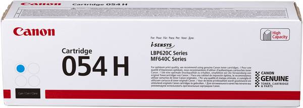 Canon Toner 054 H d'origine  cyan 2300 pages 3027 C 002