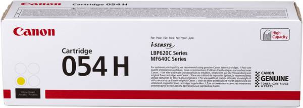 Canon Toner 054 H d'origine  jaune 2300 pages 3025 C 002