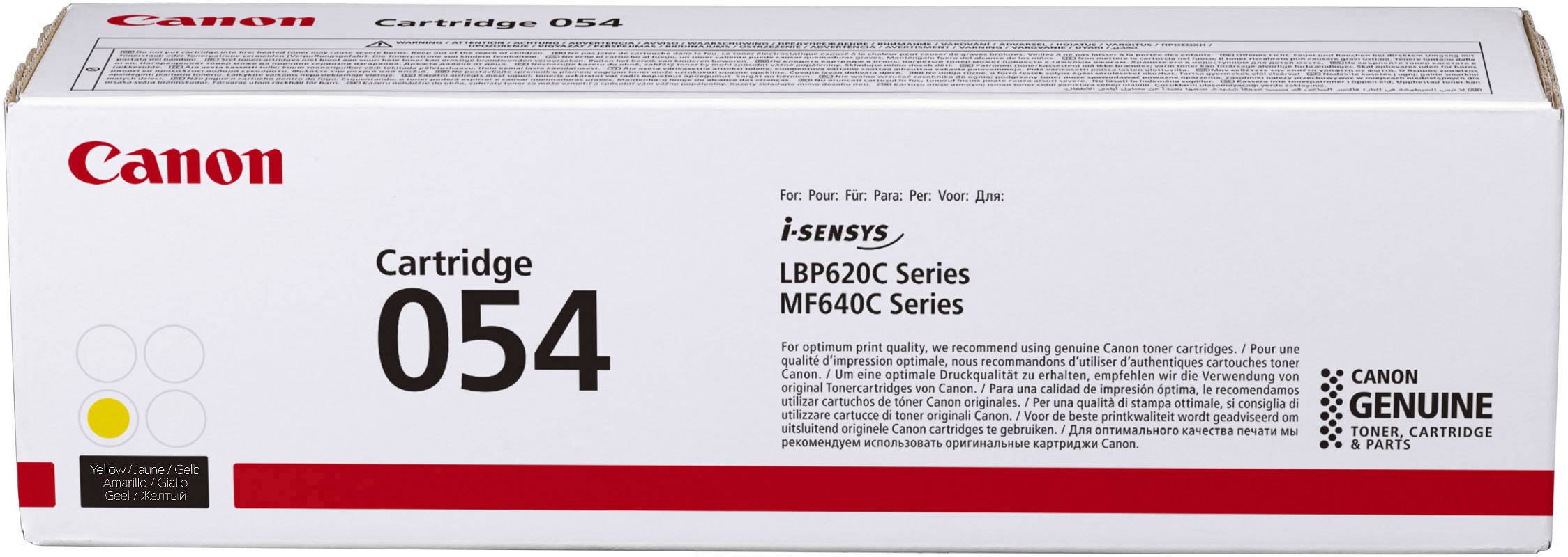 Canon Toner 054 d'origine jaune 1200 pages 3021 C 002