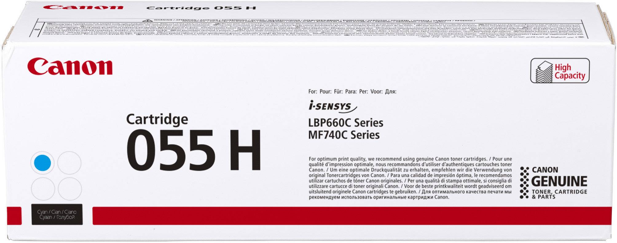 Canon Toner 055 H d'origine cyan 5900 pages 3019 C 002