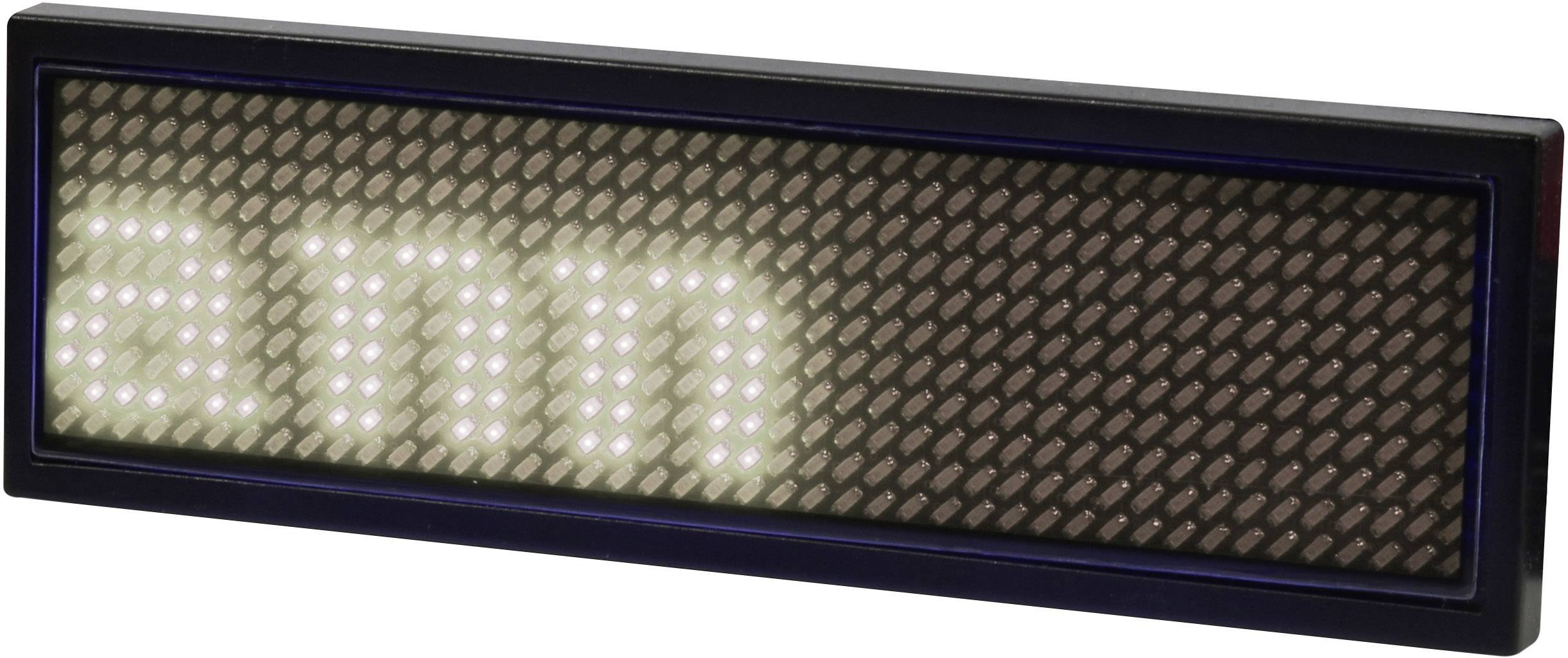 Un panneau lumineux affichant un texte clignotant 'am'.