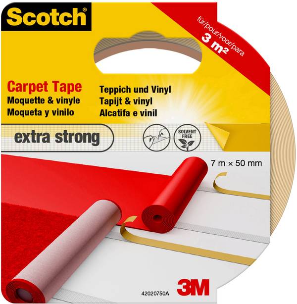 3M 42020750 Ruban adhésif pour tapis Scotch® blanc (L x l) 7 m x 50 mm 1 pc(s)