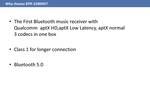 Récepteur de musique Bluetooth 5.0 aptX