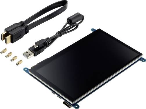TRU COMPONENTS  Module écran tactile 17.8 cm (7 pouces) 800 x 480 Pixel Convient pour (kits de développement): Raspberry Pi®, Banana Pi
