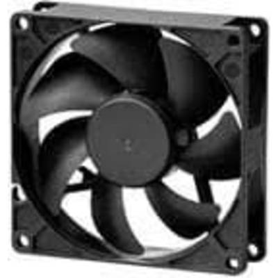 Dissipateur thermique noir pour ordinateur dans un boîtier carré avec des pales de ventilateur visibles. Adapté pour le refroidissement des appareils électroniques.