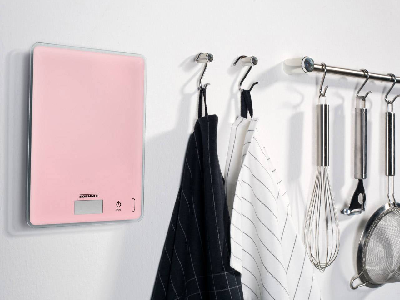 Soehnle KWD Page Compact 300 Delicate Rosé Balance de cuisine numérique avec fixation murale Plage de pesée (max.)=5 kg -3