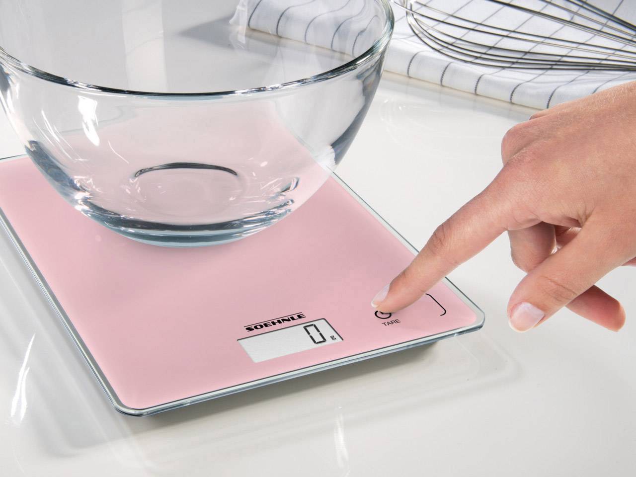 Soehnle KWD Page Compact 300 Delicate Rosé Balance de cuisine numérique avec fixation murale Plage de pesée (max.)=5 kg -9