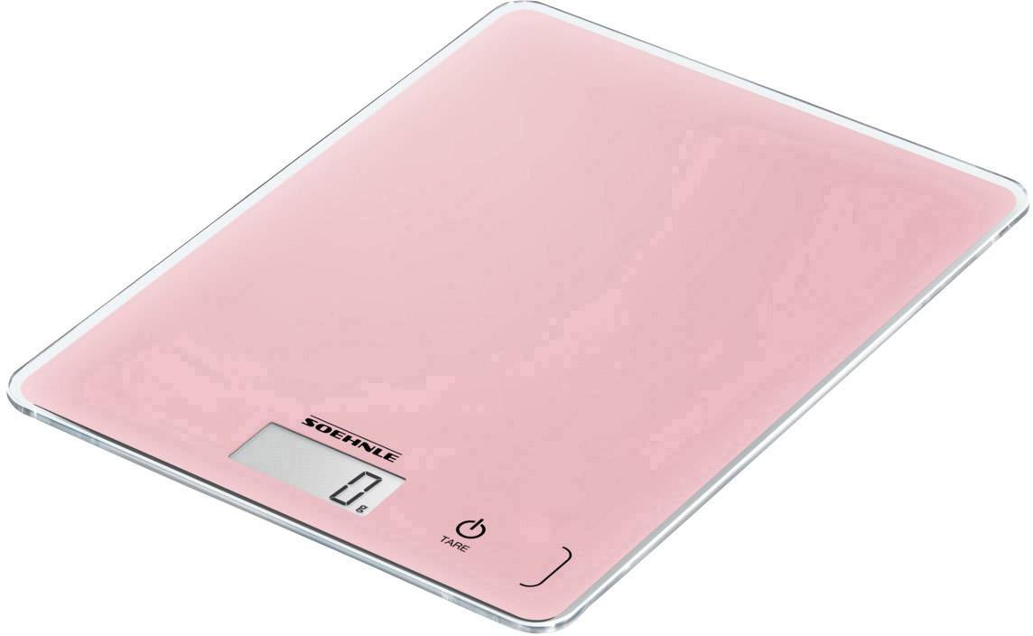 Soehnle KWD Page Compact 300 Delicate Rosé Balance de cuisine numérique avec fixation murale Plage de pesée (max.)=5 kg -12