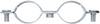 Fischer 545774 Collier à vis fischer métal double AMD 17-19 180 mm 25 pc(s)