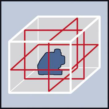 Laser à lignes GLL 3-50, avec récepteur laser LR2, support universel BM1, L-BOXX-17