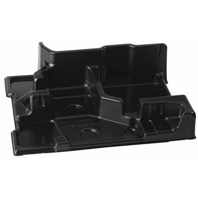 Un plateau en plastique noir, moulé, avec plusieurs compartiments et alvéoles, adapté à l'organisation ou au rangement de petits objets.