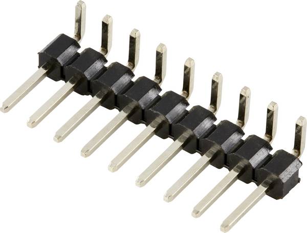 TRU COMPONENTS TC-8596912 Barrette mâle (standard) Nbr de rangées: 1 Nombre de pôles par rangée: 9 1 pc(s)