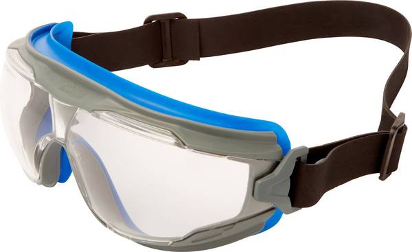 3M Goggle Gear 500 GG501NSGAF-BLU Lunettes intégrales avec protection anti-buée bleu, gris EN 166 DIN 166