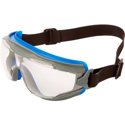 3M Goggle Gear 500 GG501NSGAF-BLU Lunettes intégrales avec protection anti-buée bleu, gris DIN EN 166