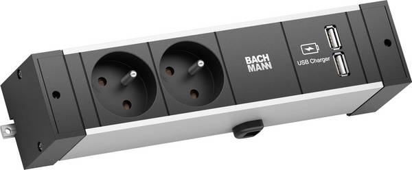 Multiprise de table Bachmann 941.102 x2 noir connecteur GST18i 1 pc(s)