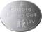 Une pile bouton plate avec l'inscription « CR2016 Pile au lithium 3V ». Un symbole met en garde contre l'ingestion par les enfants.