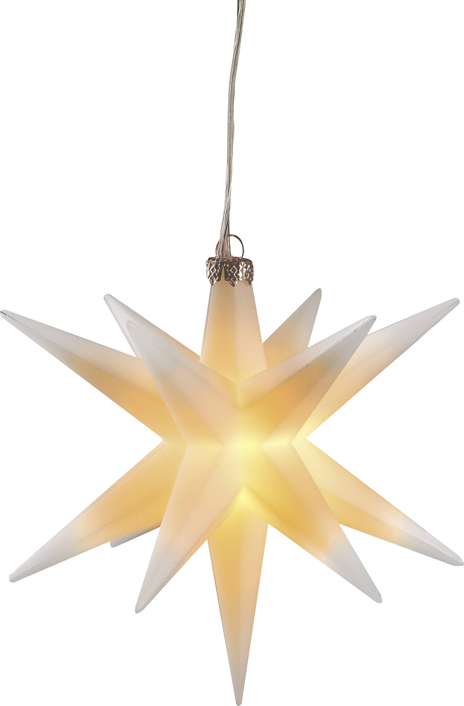 HGD CW62-1009 Étoile de Noël à LED blanc chaud LED blanc minuteur