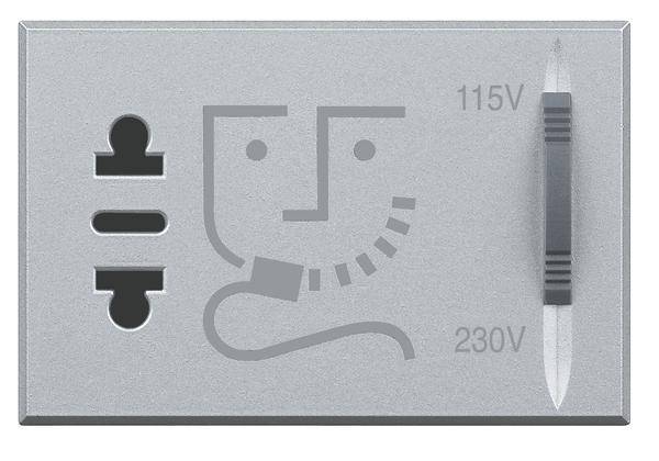 Legrand   Prise de rasoir Axolute aluminium HC4177 1 pc(s)