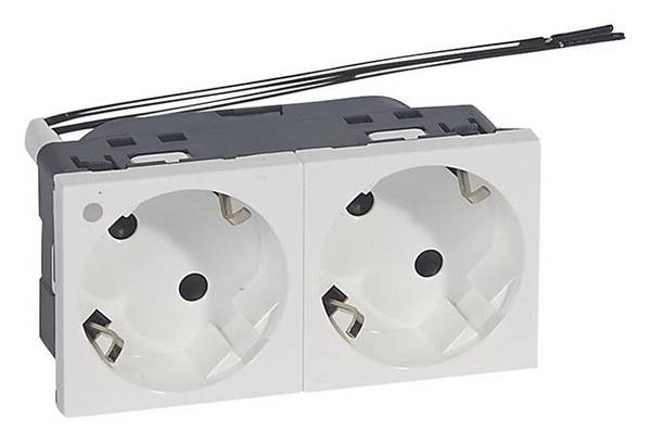 Legrand   Prise de courant Mosaic blanc 077290 1 pc(s)