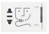 Legrand Prise de rasoir Axolute blanc HD4177 1 pc(s)