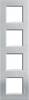 Legrand Cadre Living&Light aluminium LNA4802M4TE 1 pc(s)
