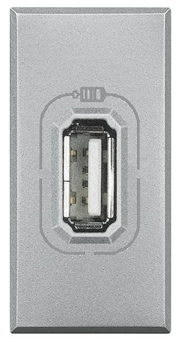 Legrand   Prise USB Axolute aluminium HC4286C1 1 pc(s)