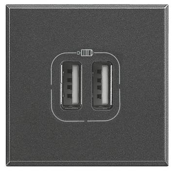 Legrand   Prise USB Axolute anthracite HS4287C2 1 pc(s)