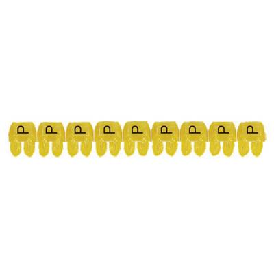 Outils jaunes avec des lettres noires 'P'.