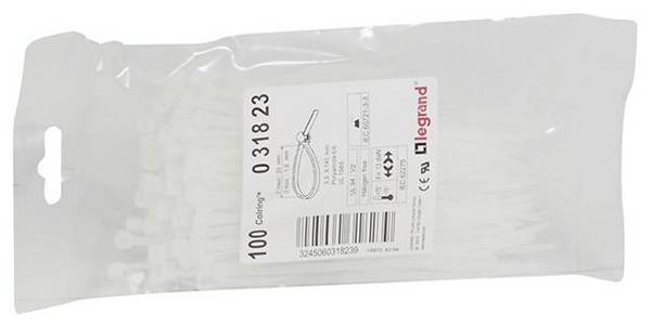 Legrand 031823 Legrand 031823 Serre-câble 140 mm 3.5 mm naturel  1000 pc(s)