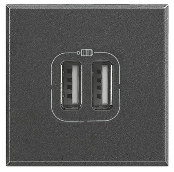 Legrand   Prise USB Axolute anthracite HS4286C2 1 pc(s)