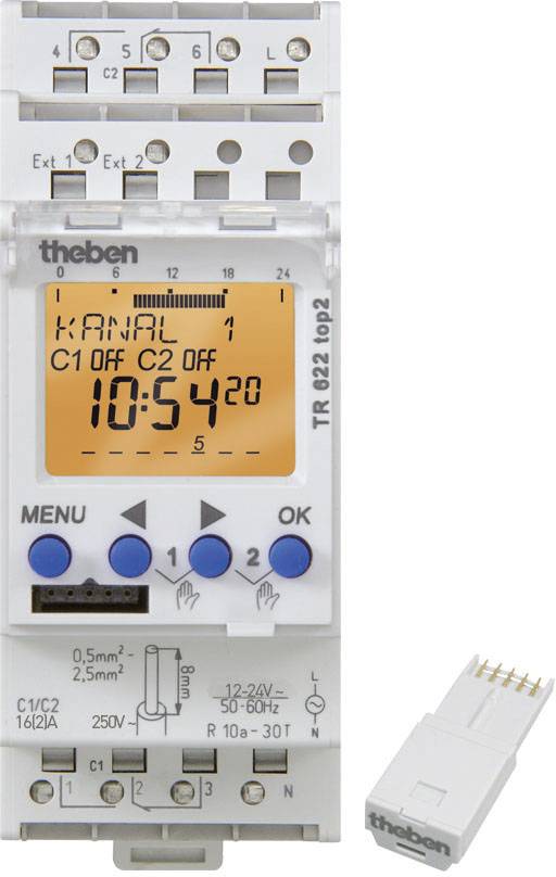 Theben TR 622 top2 24V Programmateur horaire pour rail 12 V-2