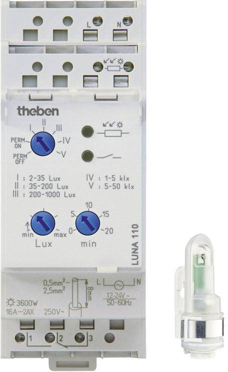 Theben LUNA 110 AL Interrupteur crépusculaire 1 pc(s) 24 V 1 inverseur (RT)-1