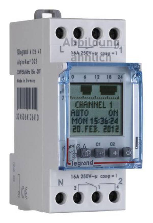 Legrand Legrand 412643 Programmateur horaire pour rail numérique 24 V