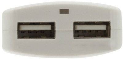 Ewent Chargeur USB USB blanc pour prise murale-2