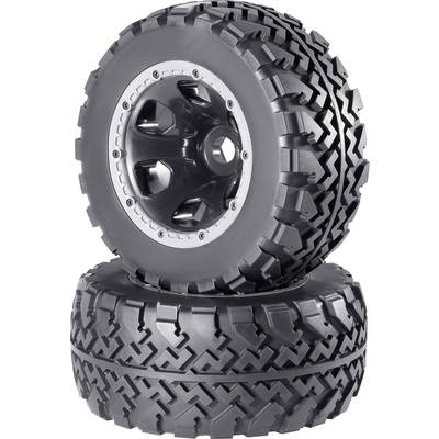 Reely 1:5 Monstertruck Roues complètes Block-Profil 6 rayons aluminium 2 pc(s)