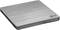 Lecteur DVD externe en argent à surface lisse, marqué 'Super Multi'. Convient pour la lecture de média sur ordinateur.