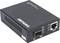 Convertisseur multimédia 'Intellinet' en noir. Présente des ports pour TX, RX, UTP. Voyants LED : PWR, 10G, Link/ACT, SD, ACT, SD.