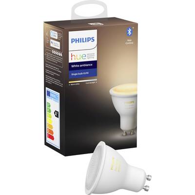 Ampoule à LED Philips LED 929001953301 CEE: G (A - G) White Ambiance GU10 5 W blanc chaud, blanc neutre, blanc froid CEE-8