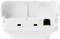 Un appareil électronique blanc avec deux emplacements et une connexion Ethernet, probablement utilisé pour la connexion Internet ou le transfert de données.