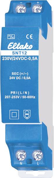 Eltako 20000161 Alimentation rail DIN 0.5 A 12 W Nbr. de sorties:1 x Contenu 1 pc(s)-0
