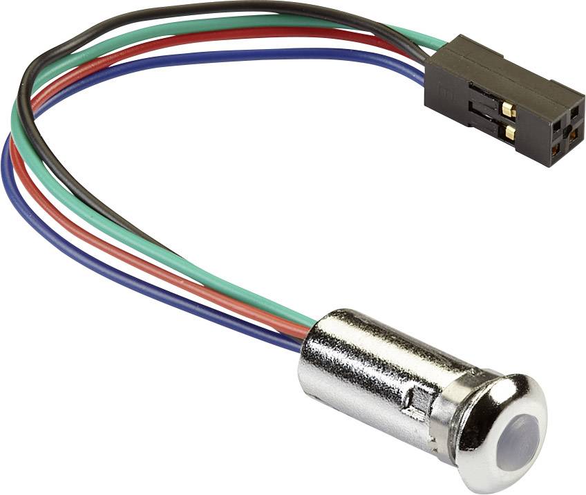 Voyant de signalisation LED Mentor 2660.8504 RVB Lentille 5 mm 2 V, 3.5 V, 3.5 V 20 mA, 20 mA, 20 mA 1 pc(s)