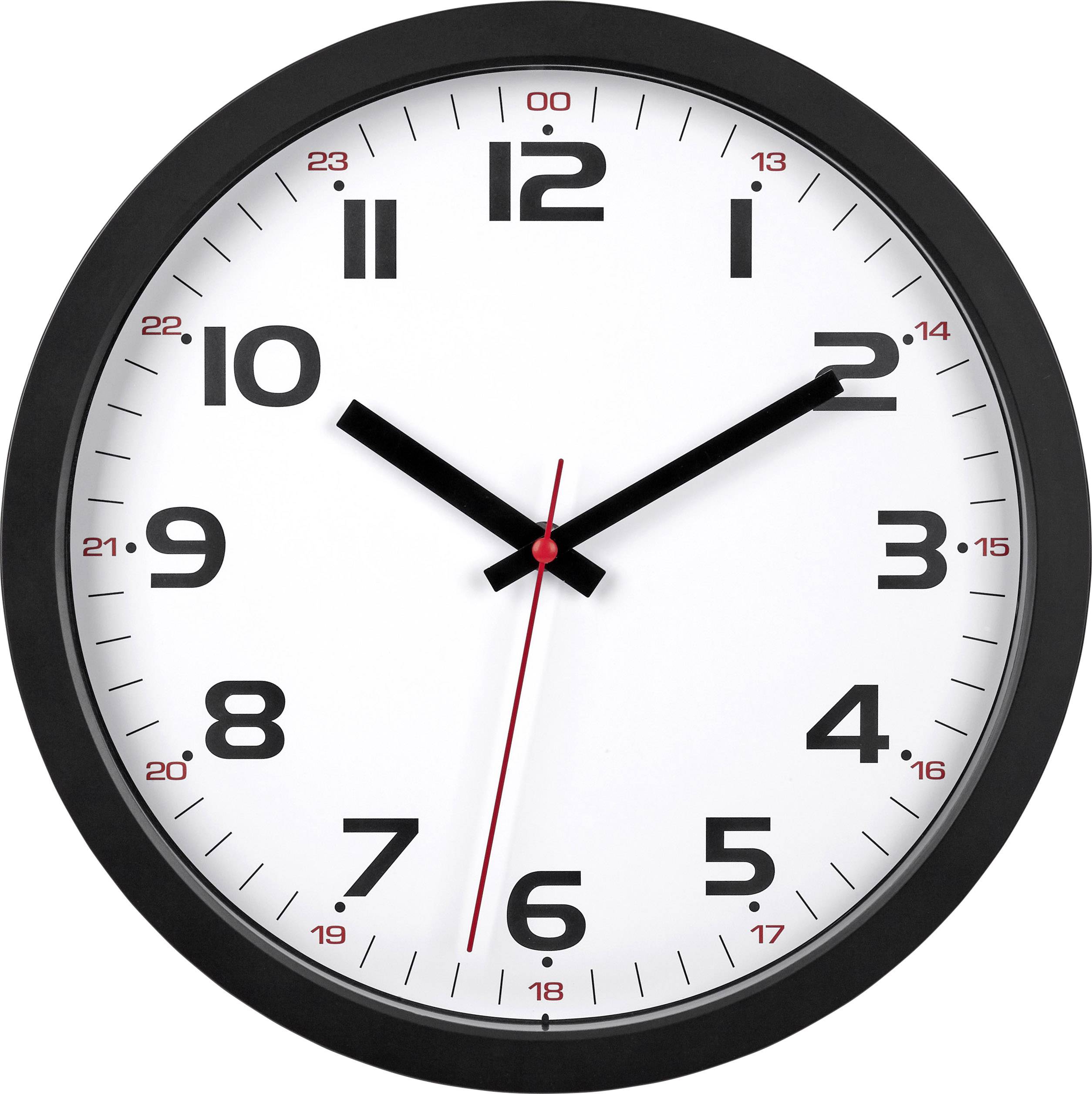Horloge murale TFA Dostmann 60.3050.01 à quartz 30.5 cm x 30.5 cm x 3.8 cm noir