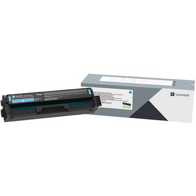 Le toner Lexmark noir avec son emballage. Produit pour imprimante, montrant la marque et l'emballage, prêt à être utilisé.
